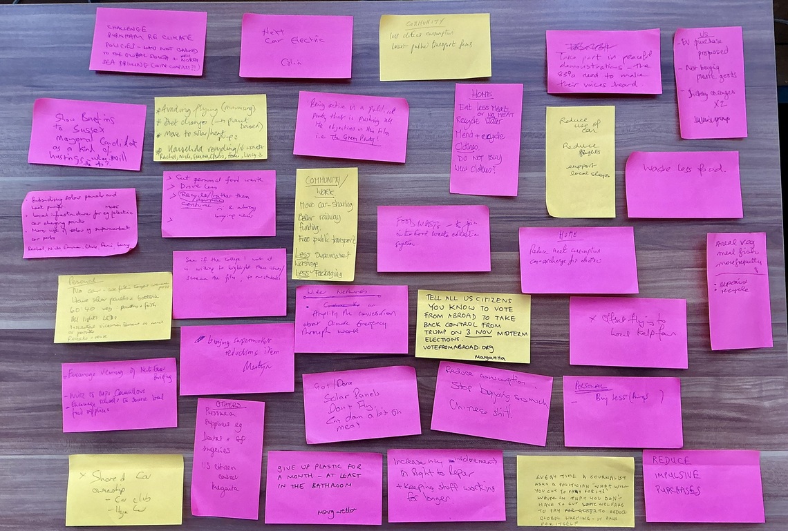 Audience pledges